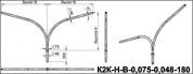 кронштейны для гранёных опор к2к-1,0-1,5-0,075-0,048-0
