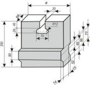 кирпич шамотный сводовый шак № 85 подвесной огнеупорный